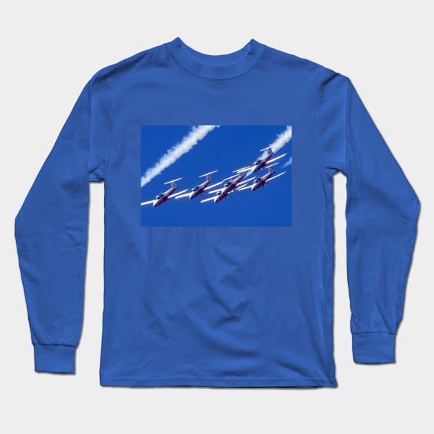 Canadian Forces Snowbirds Long Sleeve T-Shirt by acefox1